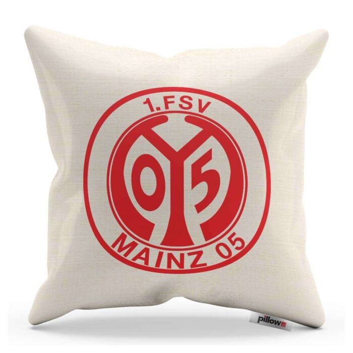 Vankúš 1. FSV Mainz s logom futbalového klubu z Bundesligy