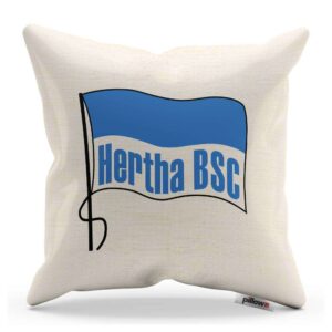 Vankúš Hertha BSC Berlin s logom futbalového klubu z Bundesligy