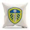 FC Leeds v jasnej žltej a modrej farbe na vankúši