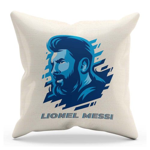 Darčekový vankúš z bavlny s logom hráča Lionel Mesii