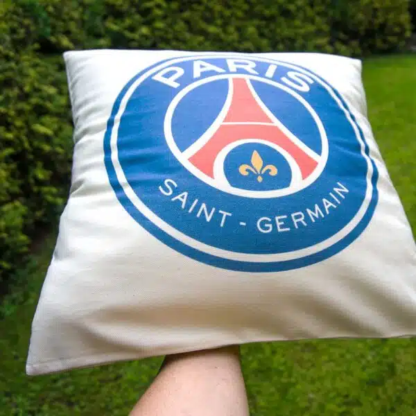 Bavlnený vankúšik s logom futbalového tímu PSG