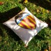 Vankúšik Valencia CF s logom futbalového klubu z La Liga