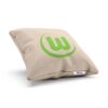 Vankúšik mužstva VfL Wolfsburg so zeleným logom