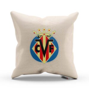 Vankúšik Villarreal CF s logom futbalového klubu z La Ligy