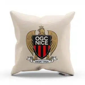 Vankúš s logom futbalového klubu OGC Nice