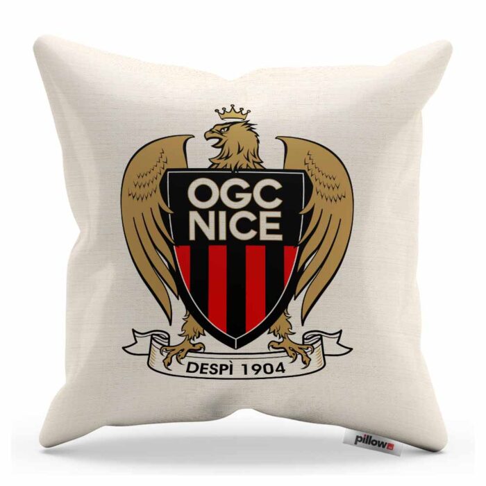 Vankúšik s logom futbalového tímu OGC Nice