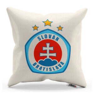 Vankúšik s logom futbalového klubu ŠK Slovan Bratislava