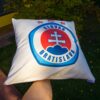 Dekoračný vankúš s logom ŠK Slovan Bratislava