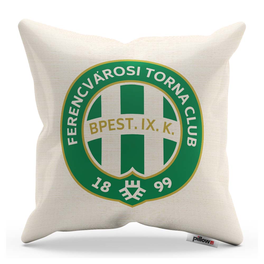 Dekoračný vankúš s logom Ferencváros, ideálny pre futbalových fanúšikov a podporovateľov klubu | Pillow.Sk