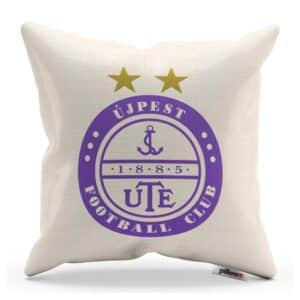 Fanúšikovský vankúš s logom Újpest, ideálny na pohodlné fandovanie alebo ako darček pre priaznivcov tohto legendárneho klubu.