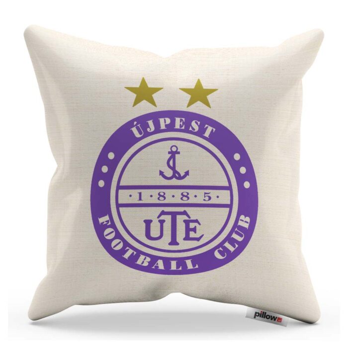 Fanúšikovský vankúš s logom Újpest, ideálny na pohodlné fandovanie alebo ako darček pre priaznivcov tohto legendárneho klubu.