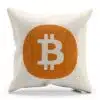Originálny bavlnený vankúš Bitcoin pre každého fanúšika virtuálnych mien