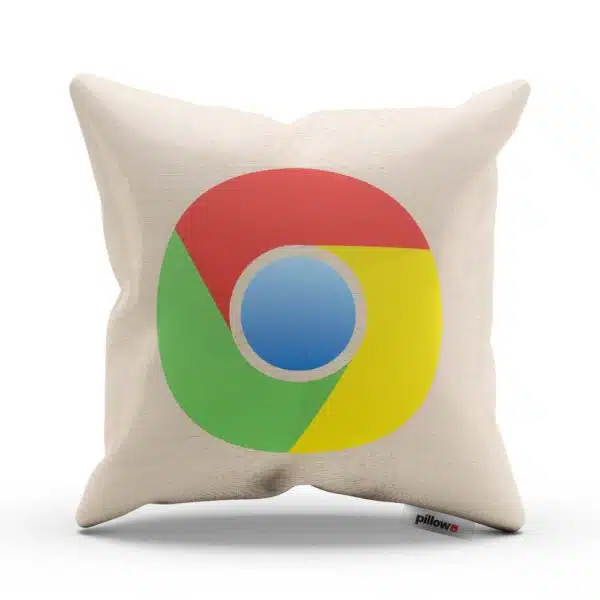 Päť farebný dekoračný vankúšik Google Chrome ozdobí vašu pohovku a aj pri oddychu na ňom môžete ďalej surfovať