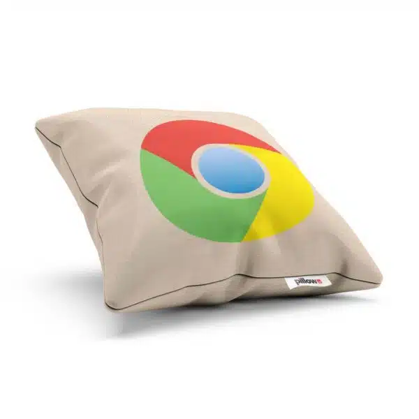 Bavlnený dekoračný vankúšik s logom Google Chrome ozdobí vašu pohovku a aj pri oddychu na ňom môžete ďalej surfovať
