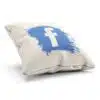 Jedinečný vankúši Facebook z kvalitnej bavlny s modrým logom