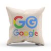 Vankúš s farebným logom Google z bavlny