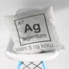 Vankúš s chemickým prvkom Argentum a vtipným nápisom