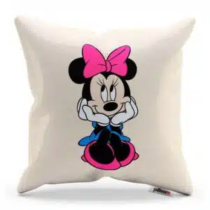 Veselá Minnie Mouse na bavlnenom vankúši
