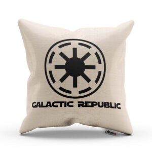 Galactic Republic zo ságy Star Wars na ručne šitom vankúšiku